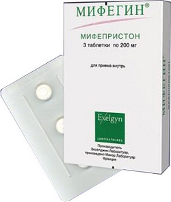 Как выглядит фирменная упаковка французских таблеток Мифегин