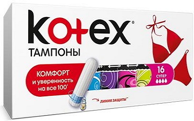 Тампоны Котекс супер+
