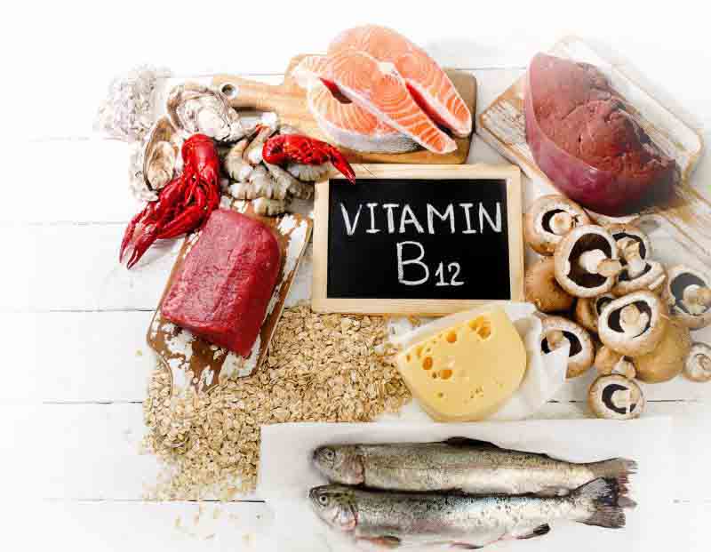 В каких продуктах много витамина Б12